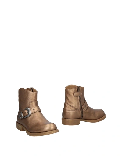 Unisa Ankle Boot In Copper
