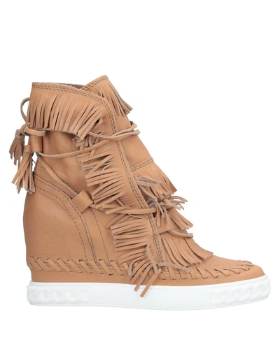 Casadei Ankle Boot In Camel