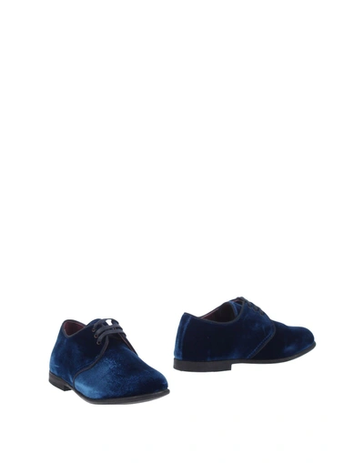 Dolce & Gabbana Laced Shoes In Dark Blue