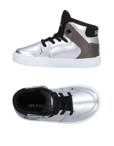 Supra Sneakers In Silver