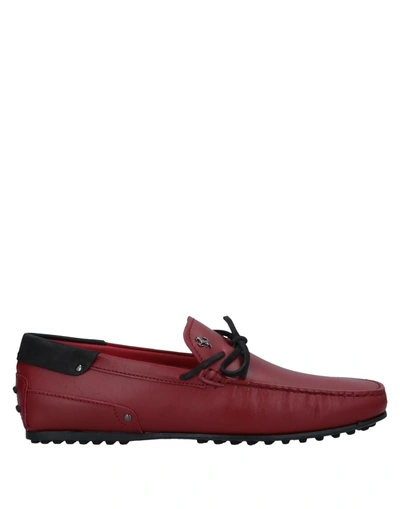 Tod's Loafers In Red