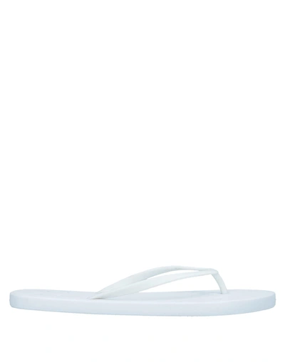 Rick Owens Flip Flops In White