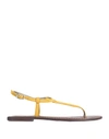 Sam Edelman Toe Strap Sandals In Yellow