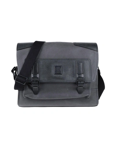 Belstaff Work Bag In Steel Grey