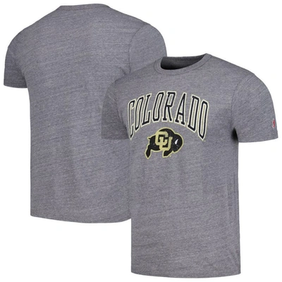 League Collegiate Wear Heather Grey Colourado Buffaloes Tall Arch Victory Falls Tri-blend T-shirt