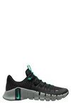 Nike Free Metcon 5 Training Shoe In Black/ Mica Green/ Clear Jade
