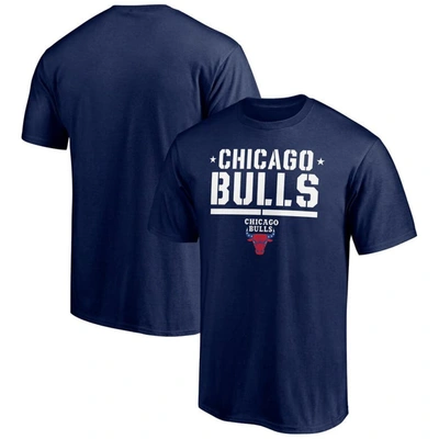 Fanatics Branded Navy Chicago Bulls Hoops For Troops Trained T-shirt
