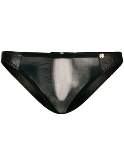 Something Wicked Nina Peep Brief In Black