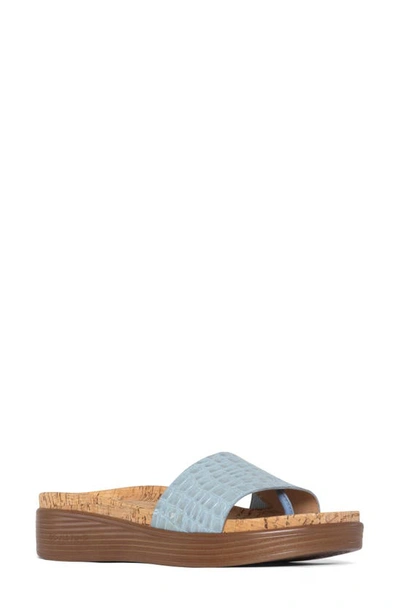 Donald Pliner Fiji Suede Slide Sandal In Denim