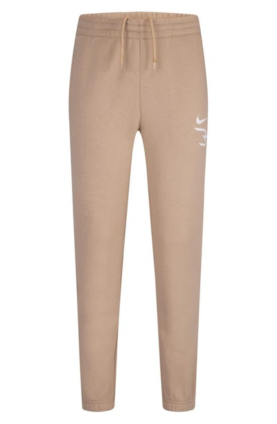 3 Brand Kids' Fleece Joggers In Hemp