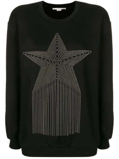 Stella Mccartney Black Star-embellished Sweatshirt