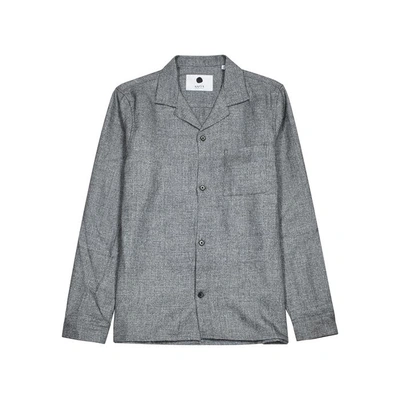 Nn07 Jannic Grey Wool-blend Shirt