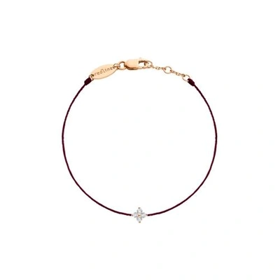 Redline 18ct Rose Gold Queen Pearl Fuschia Bracelet