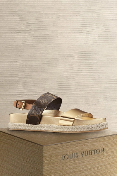 Louis Vuitton Odyssey Sandal In Or ModeSens