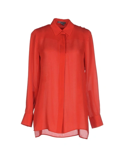 Vince Silk Shirts & Blouses In Red