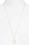 Kendra Scott Kacey Pendant Necklace, 28 In Ivory Mop/ Gold