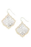 Kendra Scott Kirsten Drop Earrings In Silver Mix/ Gold