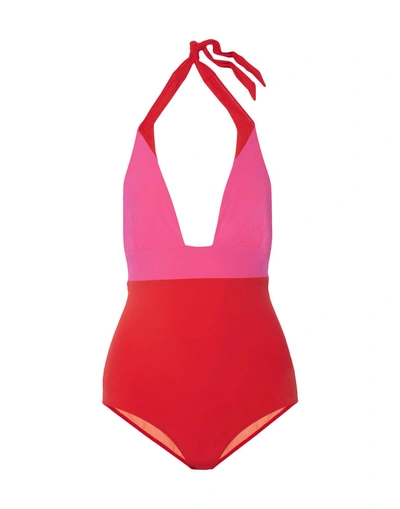 Heidi Klum Swim One-piece Swimsuits In Fuchsia