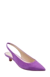 Marc Fisher Ltd Posey Pointed Toe Slingback Pump In Purple