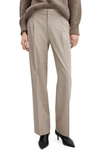 Mango Cesi Straight Leg Pants In Neutral