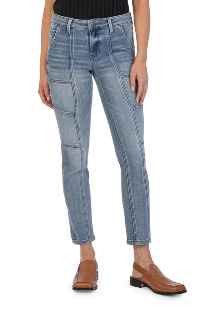 Kut From The Kloth Reese Seamed Ankle Slim Jeans In Character