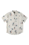 Billabong Kids' Sundays Cotton Button-up Shirt In Oyster