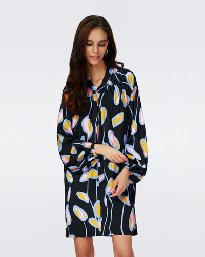 Diane Von Furstenberg Silka Dress By  In Size L In Black