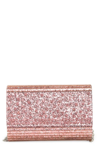 Kurt Geiger Crystal & Sequin Envelope Clutch In Light/ Pastel Pink