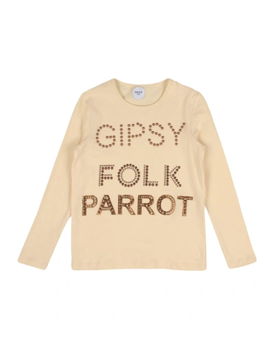 Parrot T-shirts In Beige