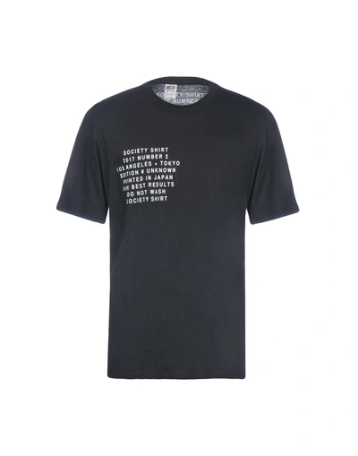 Society T-shirts In Black