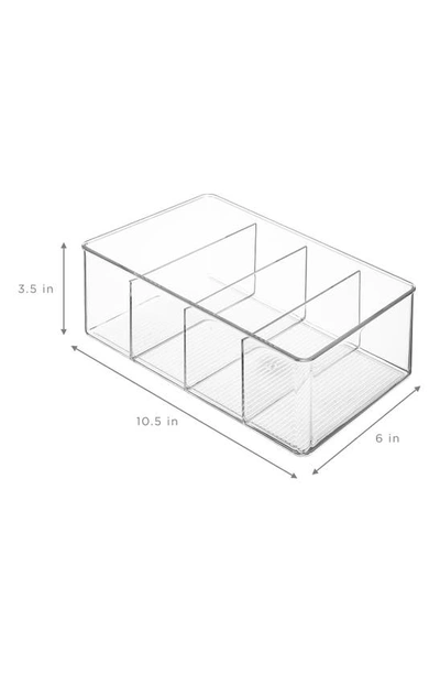 Sorbus 4-pack Clear Divider Storage Bins