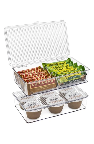 Sorbus 2-pack Storage Organizers With Lids In Clear