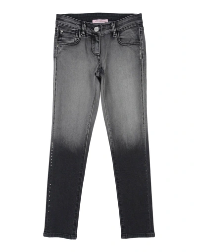 Miss Blumarine Denim Pants In Black