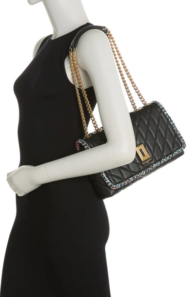Karl Lagerfeld Lafayette Shoulder Bag In Black/ Gold