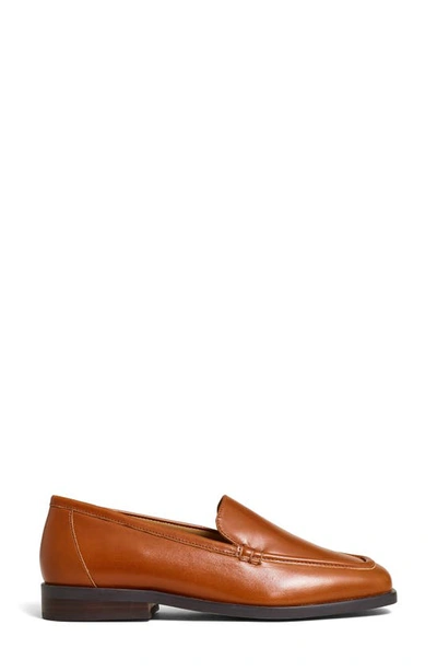 Madewell Ludlow Square Toe Loafer In Warm Coffee