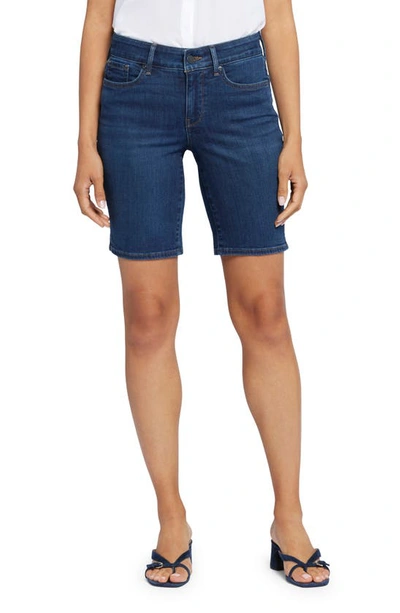 Nydj Ella Side Slit Denim Shorts In Palace