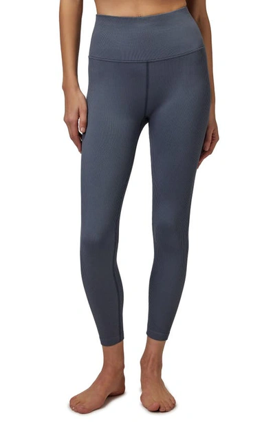 Spiritual Gangster Love Sculpt Rib 7/8 Leggings In Slate