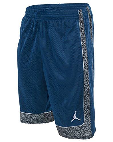 black and blue jordan shorts