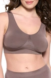 Felina 2-pack Body Smooth Seamless Wireless Bralettes In Sparrow/ Sparrow