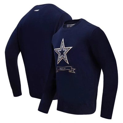 Pro Standard Navy Dallas Cowboys Prep Knit Sweater