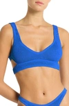Bondeye Bound By Bond-eye Nino Cutout Bikini Top In Blue