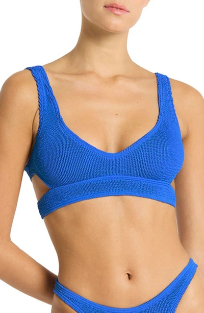 Bondeye Bound By Bond-eye Nino Cutout Bikini Top In Cobalt Recycled