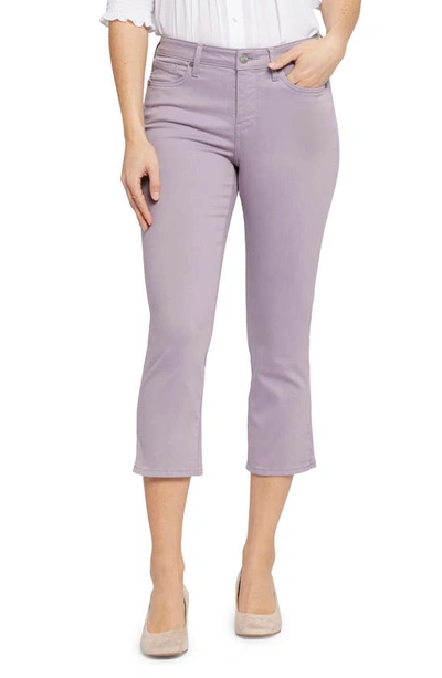 Nydj Chloe Side Slit Crop Jeans In Lilac Chalk