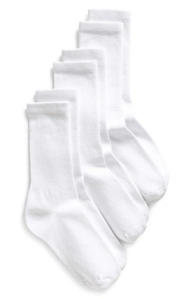 Nordstrom 3-pack Everyday Crew Socks In White