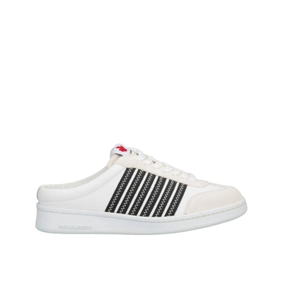 Dsquared2 Boxer Open Back Sneakers In White