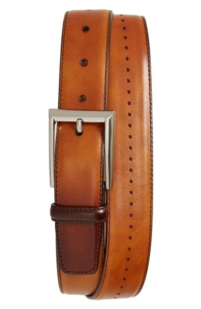 Magnanni Catalux Leather Belt In Cuero