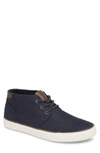 Andrew Marc Walton Chukka Sneaker In Navy/ Off White