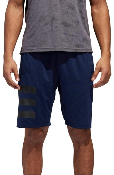 Adidas Originals Sb Hype Icon Shorts In Collegiate Navy/ Black