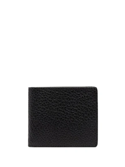 Maison Margiela Leather Bifold Wallet In Black