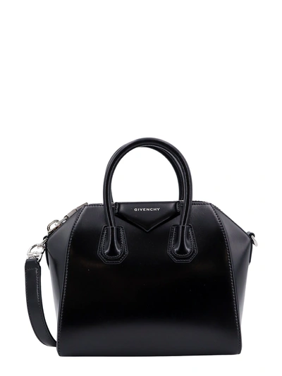 Givenchy Antigona Small Leather Handbag In Black